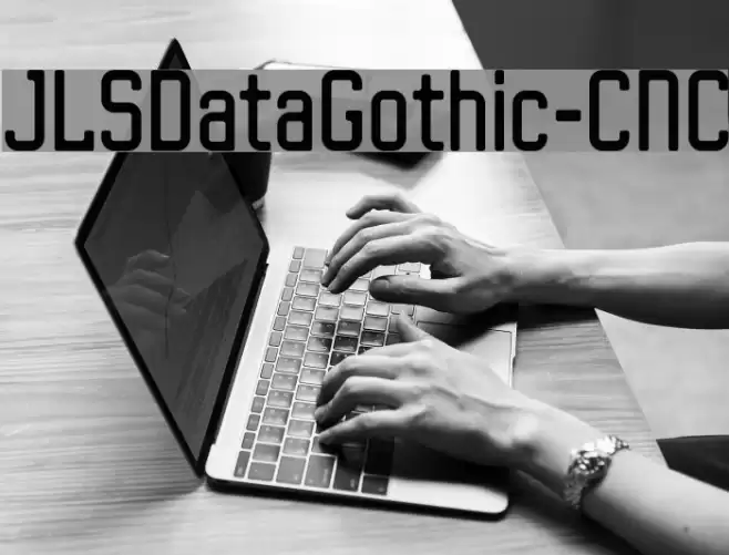 JLSDataGothic-CNC Font examples