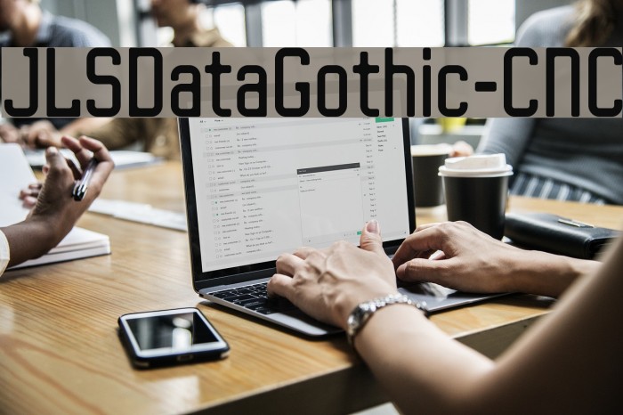 JLSDataGothic-CNC Font examples