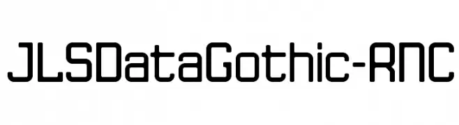 JLSDataGothic-RNC  font caratteri gratis