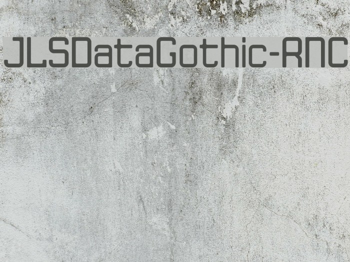 JLSDataGothic-RNC Font examples