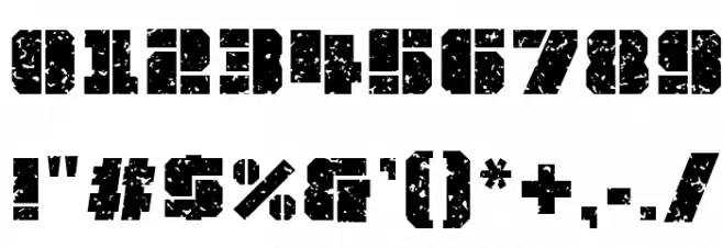 JLSOverKillGrungeNormal Font OTHER CHARS