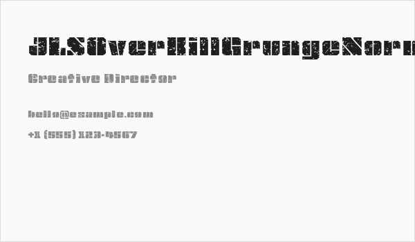 JLSOverKillGrungeNormal Business Card