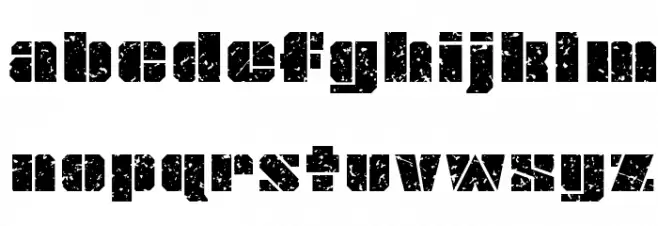 JLSOverKillGrungeNormal Caratteri MINUSCOLO