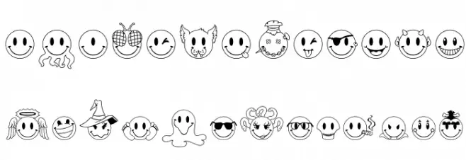 JLSSmilesSampler Font UPPERCASE