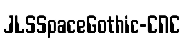 JLSSpaceGothic-CNC  font caratteri gratis