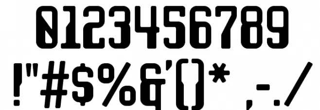 JLSSpaceGothic-CNC Font OTHER CHARS