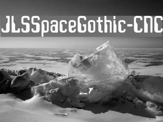 JLSSpaceGothic-CNC Font examples