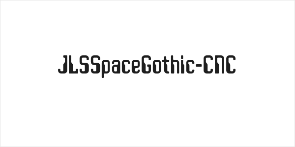 JLSSpaceGothic-CNC Logo