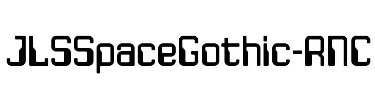JLSSpaceGothic-RNC Font