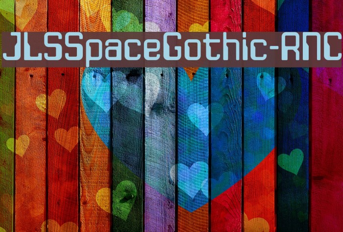 JLSSpaceGothic-RNC Font examples