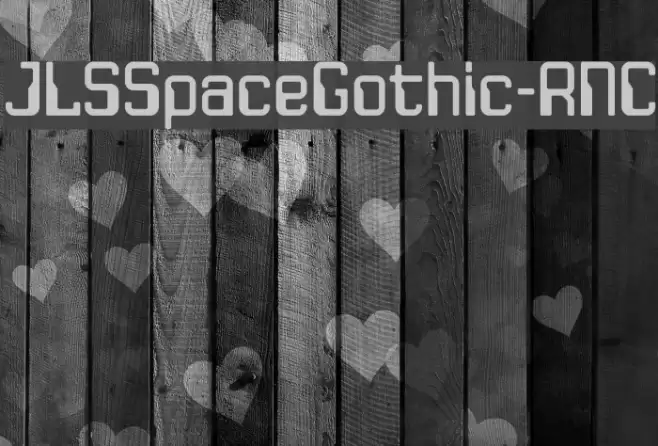 JLSSpaceGothic-RNC Font examples