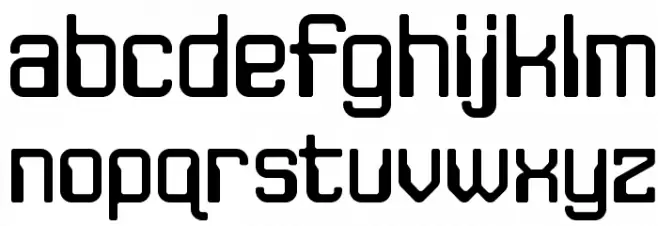 JLSSpaceGothic-RNC Font LOWERCASE