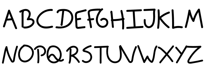 JM Handscript Font UPPERCASE