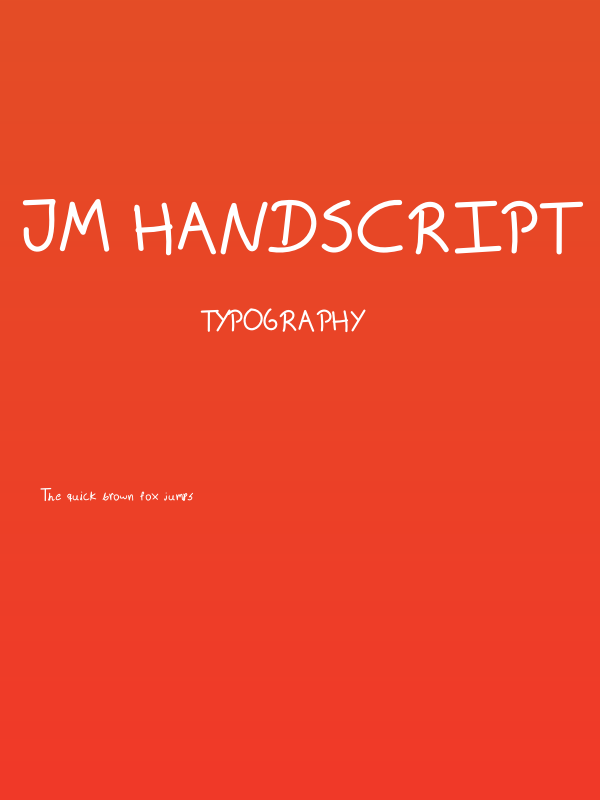 JM Handscript Poster