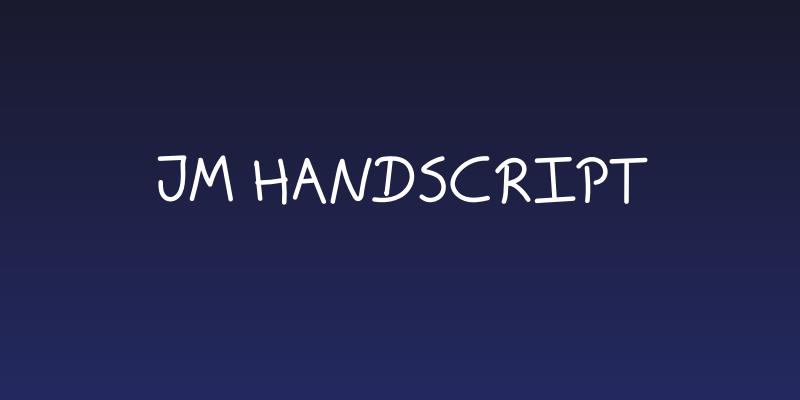 JM Handscript Social Header