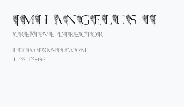 JMH Angelus II Business Card