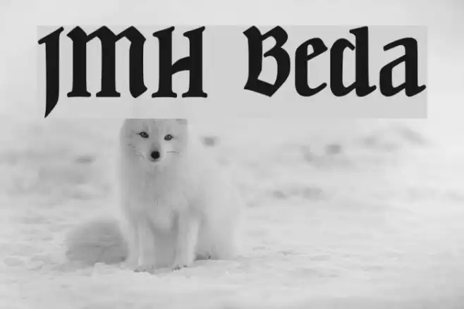 JMH Beda फ़ॉन्ट examples