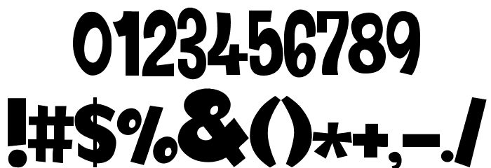 JMH Harry Dickson One Regular Font OTHER CHARS
