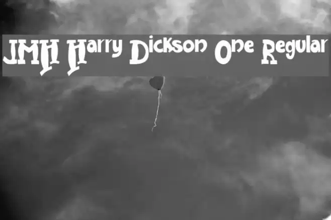 JMH Harry Dickson One Regular Schriftart examples