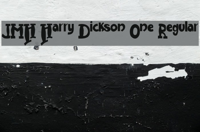 JMH Harry Dickson One Regular Font examples