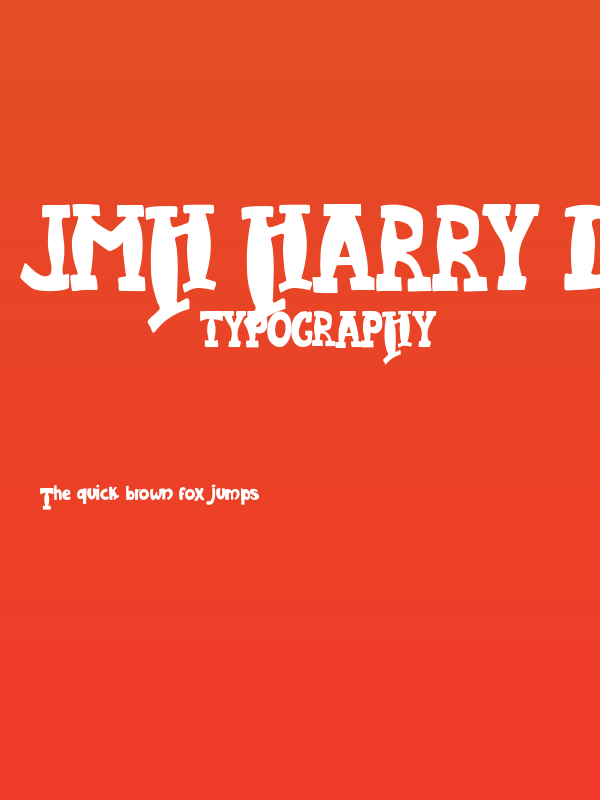 JMH Harry Dickson One Regular Poster