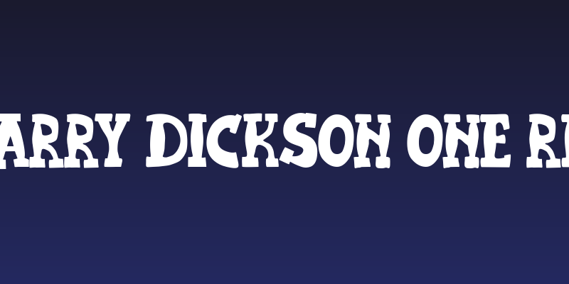 JMH Harry Dickson One Regular Social Header