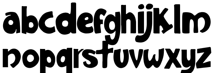 JMH Harry Dickson One Regular Font LOWERCASE