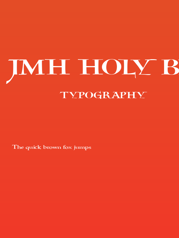 JMH Holy Bible Poster