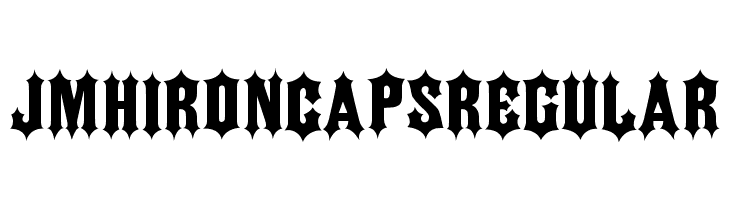 JMH IRON CAPS Regular  Frei Schriftart Herunterladen