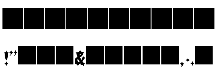 JMH IRON CAPS Regular Font OTHER CHARS