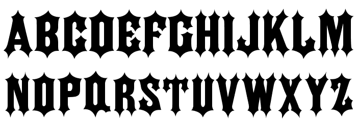 JMH IRON CAPS Regular Font LOWERCASE