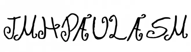 JMH Paula SM  font caratteri gratis