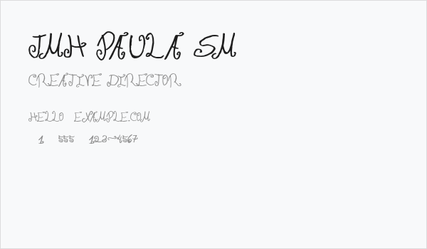 JMH Paula SM Business Card