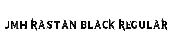 JMH Rastan Black Regular फ़ॉन्ट