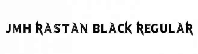 JMH Rastan Black Regular  नि: शुल्क फ़ॉन्ट्स डाउनलोड