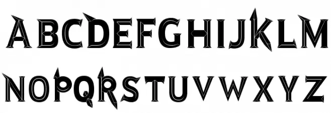 JMH Rastan Black Regular Schriftart Groß