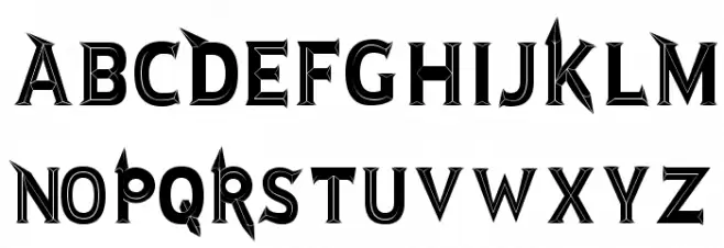 JMH Rastan Black Regular Font Litere mici