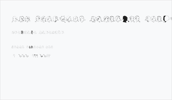 JMH Sherlock Dingbats Regular Business Card