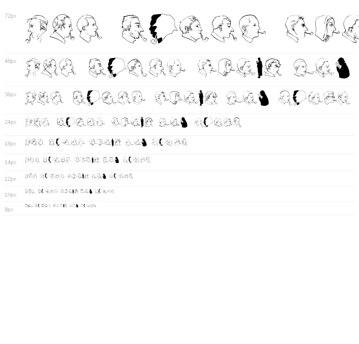 JMH Sherlock Dingbats Regular Waterfall