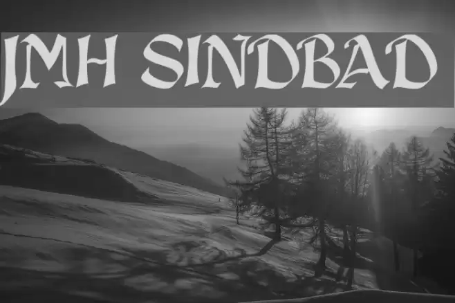 JMH Sindbad Font examples