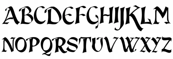 JMH Sindbad Font LOWERCASE