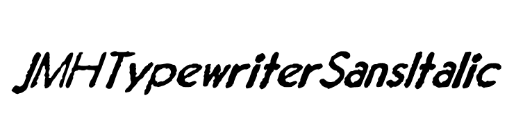 JMH Typewriter Sans Italic  नि: शुल्क फ़ॉन्ट्स डाउनलोड