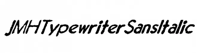 JMH Typewriter Sans Italic  नि: शुल्क फ़ॉन्ट्स डाउनलोड