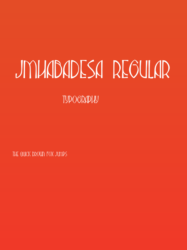 JMHAbadesa-Regular Poster