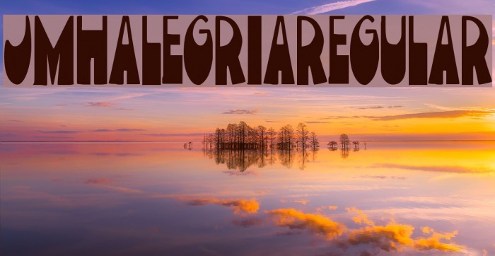 JMHAlegria-Regular Font examples