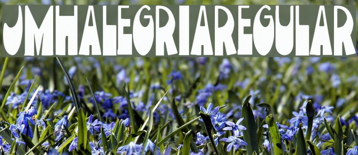 JMHAlegria-Regular Font examples