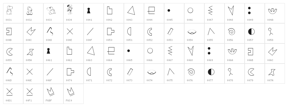JMHAlfabetoPetiso-Regular Character Map