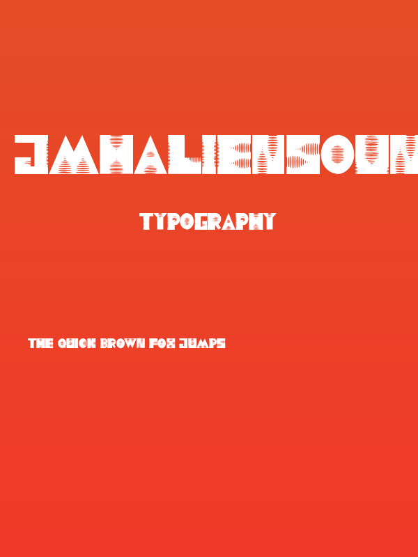 JMHAlienSound-Regular Poster