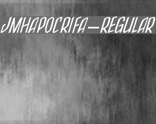JMHApocrifa-Regular फ़ॉन्ट examples
