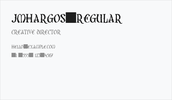 JMHArgos-Regular Business Card